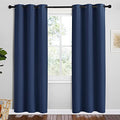 Navy Blackout Curtains for Kid's Room 42" Wide x 78" Long 2 Panels (Navy / 42"W x 78"L (Pack of 2))