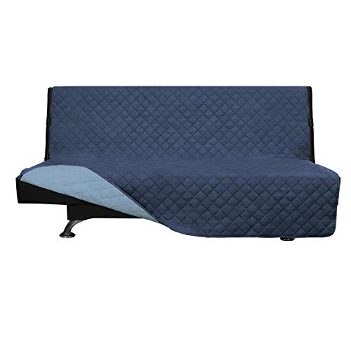 Reversible Couch Cover (Dark Blue/Light Blue / Large Futon)