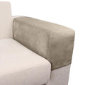 Couch Arm Covers 2 Pcs Sofa Armrest Covers Stretch Couch (Taupe / 2PC Armrest Cover)