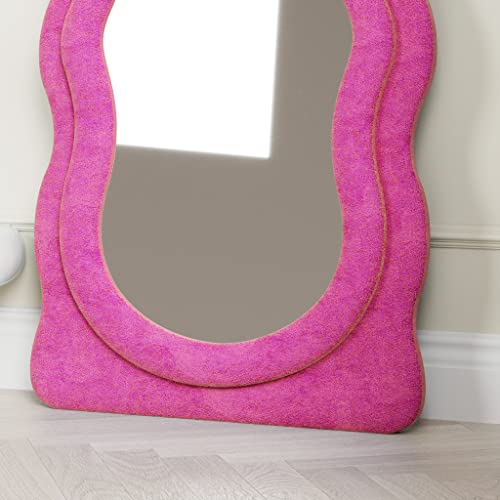 Full Length Mirror Floor Mirror (Pink / 63"L x 24"W)