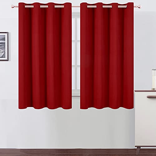 Red Blackout Curtains (Red / 52"W x 45"L (Pack of 2))