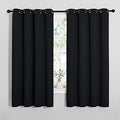 Blackout Curtain Panels for Bedroom (Black / 52"W x 60"L (Pack of 2))