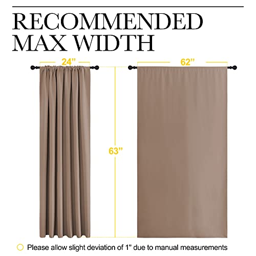 Kids Blackout Curtain Panels (Cappuccino / 62"W x 63"L (Pack of 2))