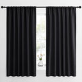Halloween Black Blackout Curtain Blinds (Black / 62"W x 63"L (Pack of 2))