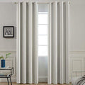 Room Darkening Curtains 52x84 inch Length Light Beige (Light Beige / 52"W x 84"L (Pack of 2))