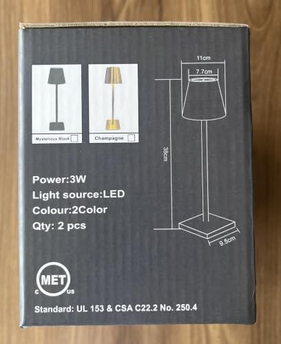 Blue Cordless Table Lamp Set of 2 (Blue Set of 2)