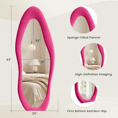 Full Length Mirror (Rose Pink / 63"L x 24"W)