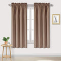 Blackout Curtains for Bedroom Living Room 38 x 63 Inch Long Khaki (Khaki / 38"W x 63"L (Pack of 2))