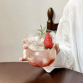 Ribbed Glassware Water Tumbler (Small Wave - Big Mouth)