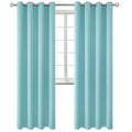 Baby Blue Blackout Curtains for Living Room 84 Inch Long (Baby Blue / 52"W x 84"L (Pack of 2))