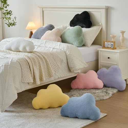 Cloud Pillows (Yellow / 11.8x18.5 Inches)
