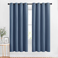 Room Darkening Stone Blue Curtains (Stone Blue / 52"W x 72"L (Pack of 2))