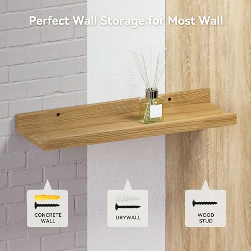Floating Shelves Set of 2 (Oak / 47.2 in)