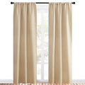 Biscotti Beige Blackout Curtains for Window 34" w x 84" L 2 Panels (Biscotti Beige / 34"W x 84"L (Pack of 2))