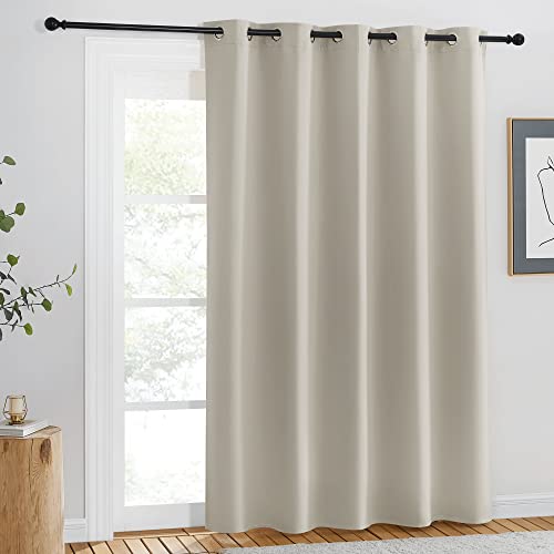 Blackout Natural Curtain for Living Room (Natural / 66"W x 84"L (Pack of 1))