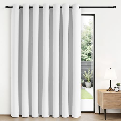 Blackout Patio Sliding Door Curtains (Pure White / 80"W x 90"L (Pack of 1))