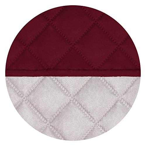Reversible Chair Sofa Cover Dog Couch Covers for Sofa (Small / Red/Ivory)