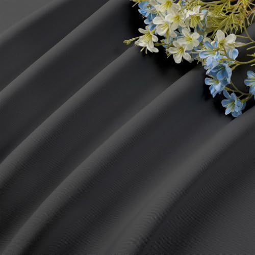 Dark Grey Blackout Curtains 84 inch Length 2 Panels Set (Dark Grey / 52"W x 84"L (Pack of 2))