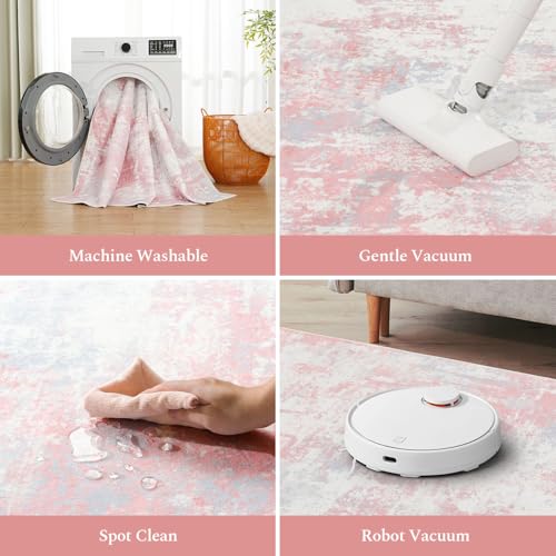 8x10 Area Rugs for Bedroom (Pink / 8' x 10' (Rectangular))