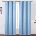 Sky Blue Thermal Blackout Curtains (Sky Blue / 38"W x 84"L (Pack of 2))