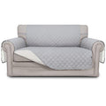 Reversible Couch Cover (Light Gray/Ivory / Medium Loveseat)