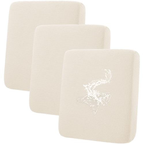 Waterproof Couch Cushion Covers for Pets (Light Beige / 3PCS)