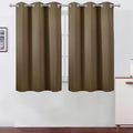 Brown Blackout Curtains 42 x 54 Inch Length Set of 2 Panels Grommet Bedroom Curtains for Living Room (Brown / 42"W x 54"L (Pack of 2))