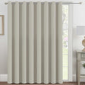 Blackout Patio Curtains 100 x 96 Inches for Sliding Door Extral Wide Blackout Curtain Panels Thermal Insulated Room Divider (100"W x 96"L (Pack of 1) / Pale Oak)