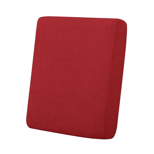 Stretch 1 Piece Chair Couch Cushion Cover for Sofa (Small / Christmas Red)