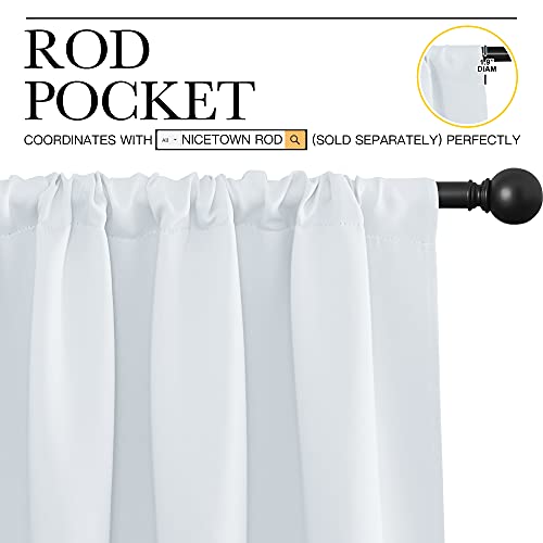 Greyish White Bedroom Curtain Panels (Greyish White / 52"W x 84"L (Pack of 2))