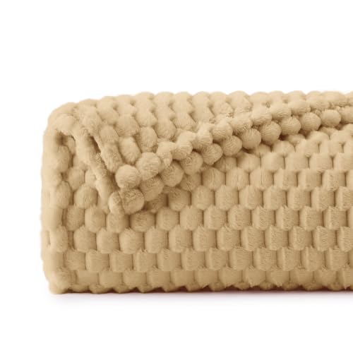 Camel Throw Blanket for Couch (Camel / Throw(50"x60"))