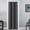 Doorway Curtain Blackout Closet Door Curtain Room Divider Window Treatment Curtain for Bedroom Thermal Insulated Privacy Drape Soundproof Grommet (42"W x 80"L (Pack of 1) / Charcoal Gray)