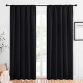 Blackout Curtain Panels for Living Room (Black / 52"W x 80"L (Pack of 2))