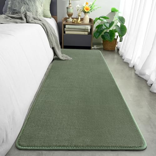 Modern Soft Hallway Runner Rug (2' x 6' (Runner) / Sage Green)