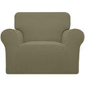 Stretch Oversized Chair Slipcover with Arm Washable Khaki (Small-XL Chair / Khaki)