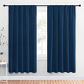 Window Curtains Blackout Drapes (Moroccan Blue / 52"W x 72"L (Pack of 2))