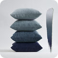 Navy Blue Euro Shams Decorative Throw Pillow Covers 26x26 Inch Set of 4 (Blue / 26" x 26" (Pack of 4))