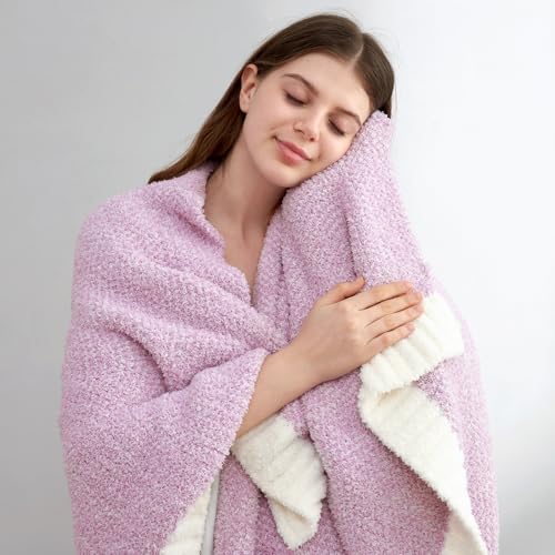 Lilac Throw Blanket for Couch (Heather Lilac / Throw-XL (50"x70"))