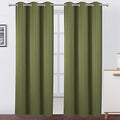Blackout Curtains 38 x 84 inch (Olive Green / 38"W x 84"L (Pack of 2))