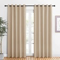 Room Darkening Draperies Window Curtain Panels (Biscotti Beige / 60"W x 84"L (Pack of 2))