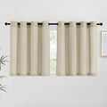 Angora Linen Kitchen Curtains 36 inch Length (Angora / 55"W x 36"L (Pack of 2))