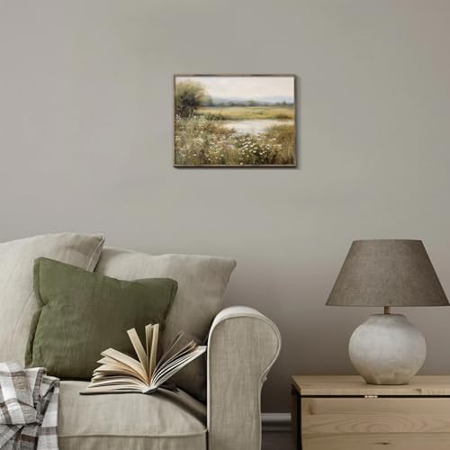 Vintage Farmhouse Canvas Wall Art (10"L x 8"W / Wildflower)