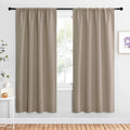 Blackout Curtains for Living Curtains (Taupe / 42"W x 72"L (Pack of 2))