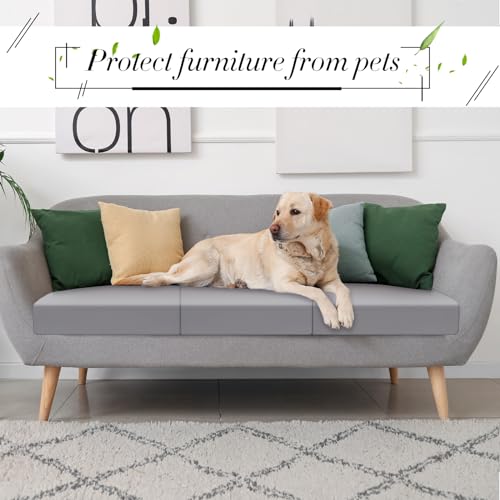 4 Pcs Stretch Cushion Covers (Light Grey / Seat Cover)