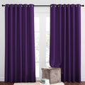 Blackout Living Room Curtains Extra Wide (Royal Purple / 80"W x 84"L (Pack of 2))