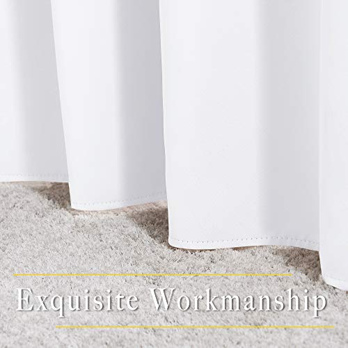 White Curtain Panels for Dining Room (Pure White / 52"W x 54"L (Pack of 2))