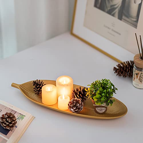 Decorative Trays for Home Decor (16"x5.9"x1.2" / Gold)
