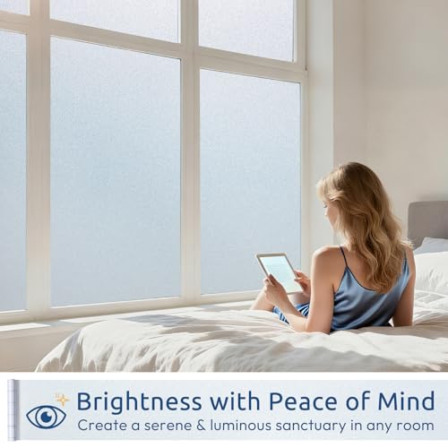Frosted Glass Window Privacy Film (Frosted White / 23.6" x 157.4")