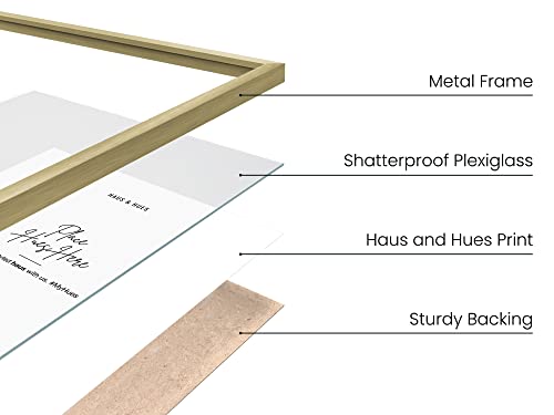 9x12 Gold Metal Picture Frames (Set of 03 / Gold Metal / 9x12 in)