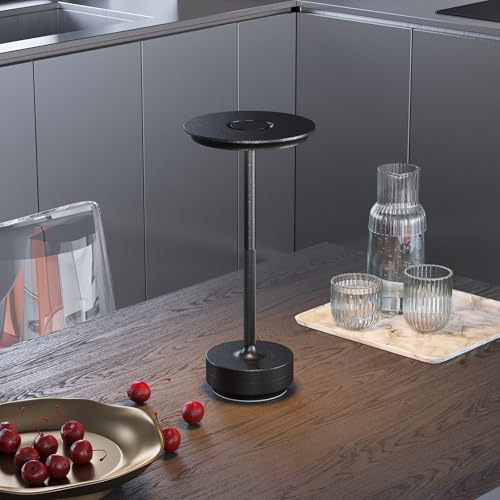 1 Pack Rechargeable Table Lamps Cordless (Diamond Black-1)
